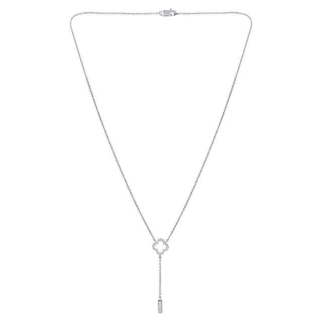 GSI Certified 14k Gold Natural Diamond Pear Lariat Y Drop Stackable ...