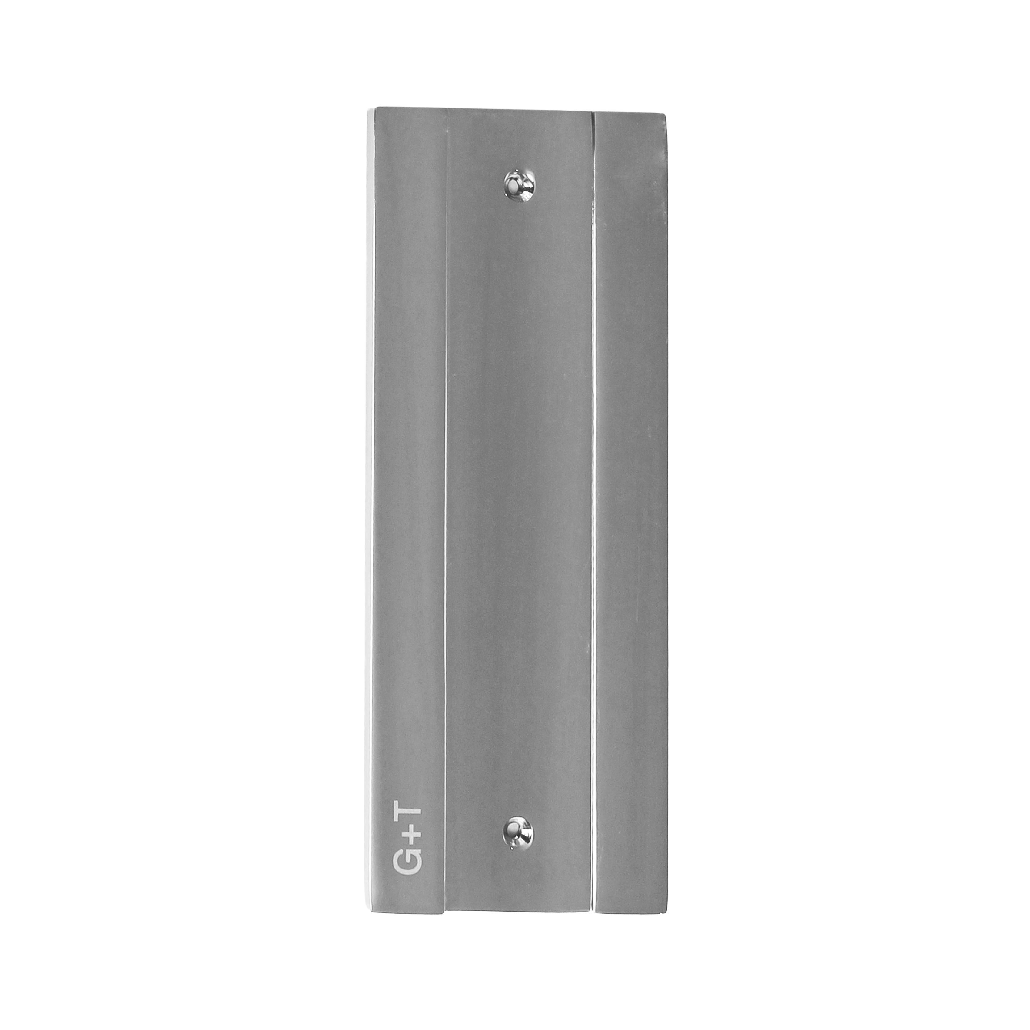 G+T Battery Accessory, Metal Plate for Wall in Polished Nickel