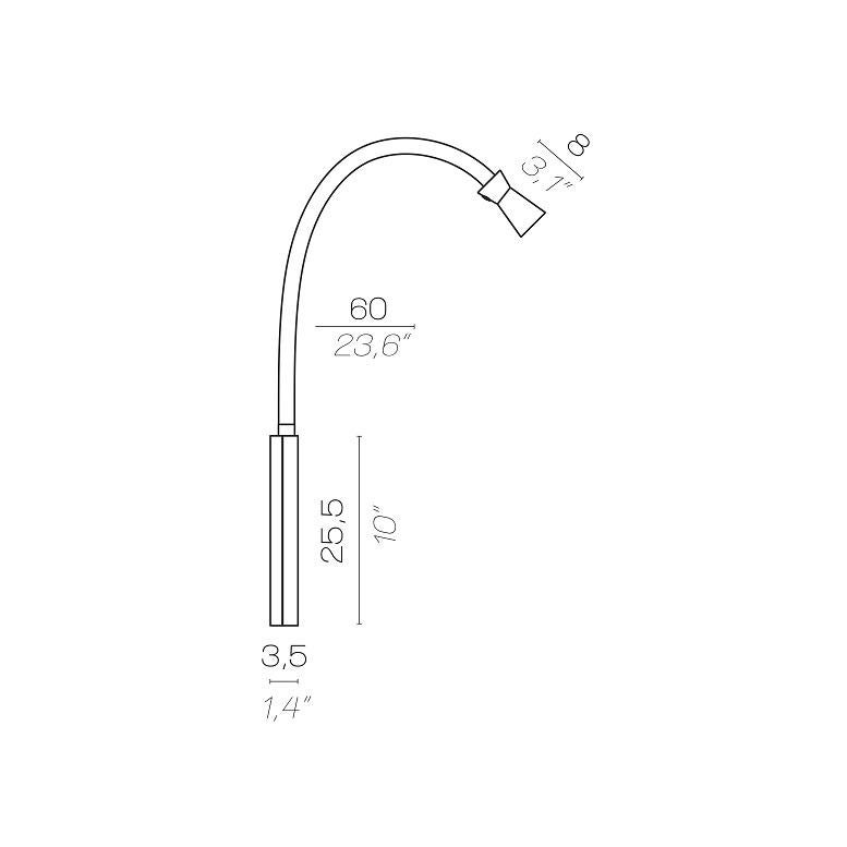 G+T Battery Portable Reading Lamp with PVD Copper Bronze Base and Diffuser In New Condition For Sale In Brooklyn, NY