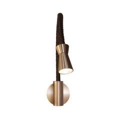 G+T Hard-Wired Reading Lamp with PVD Copper Bronze Base and Diffuser, and Dark