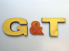 G&T Vintage Original Letters, Retro, Shop, Sign, Reclaimed, Signage