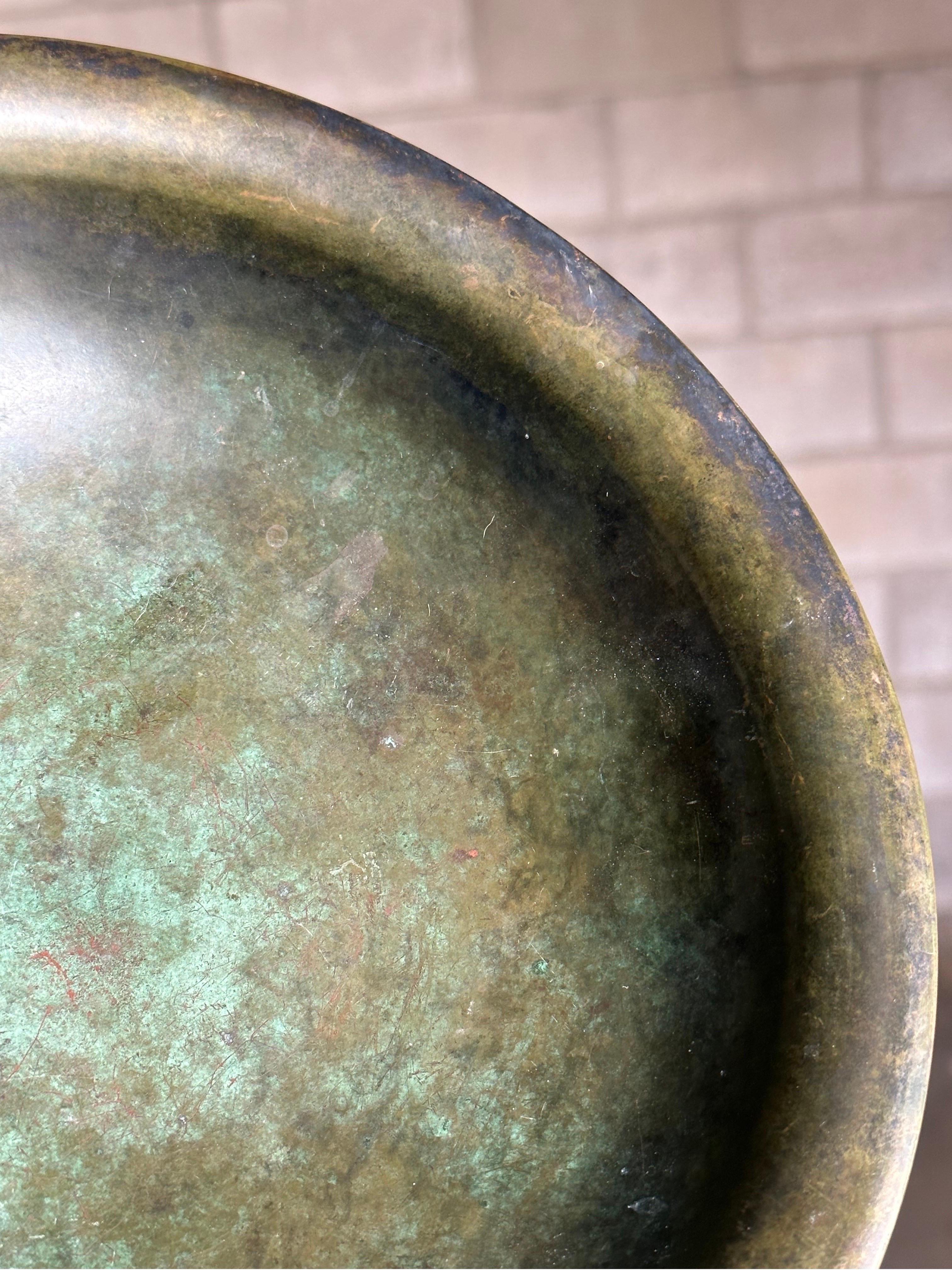 Danish ÆGTE Bronze Bowl, Attributed to Holger Fridericias for Ildfast