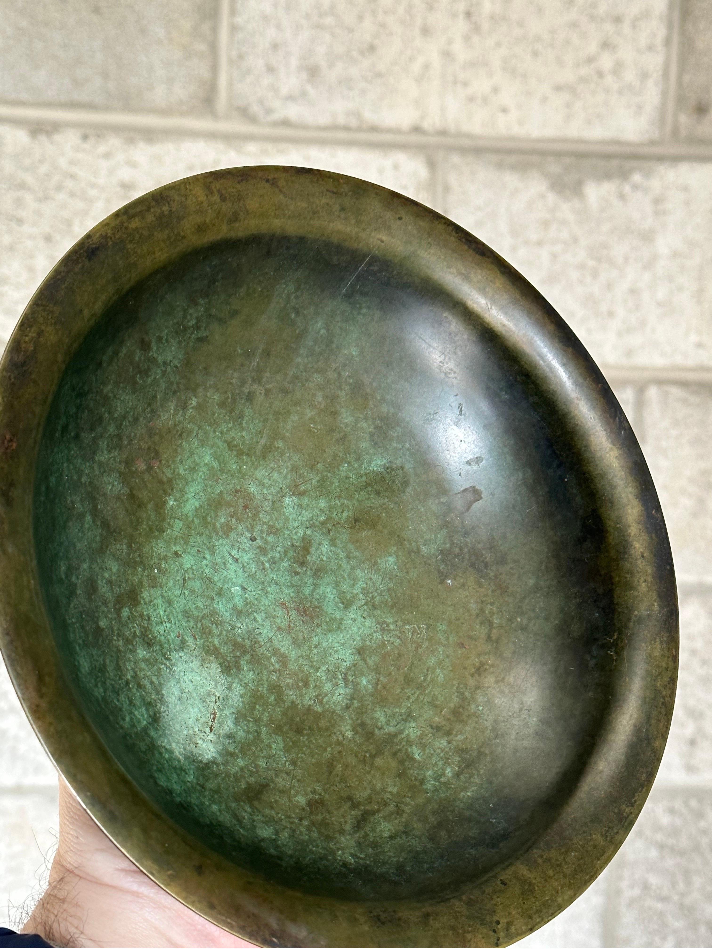ÆGTE Bronze Bowl, Attributed to Holger Fridericias for Ildfast In Good Condition In St.Petersburg, FL