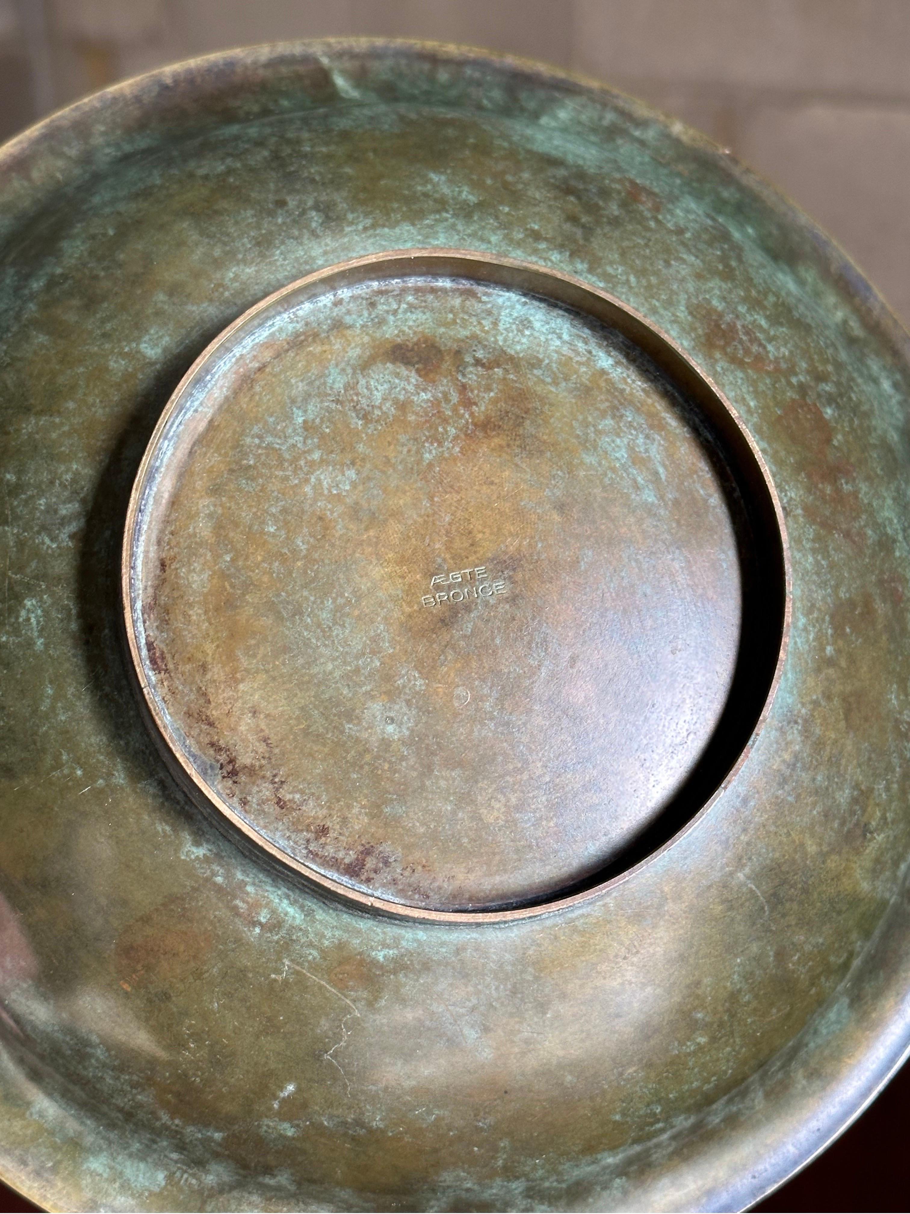 ÆGTE Bronze Bowl, Attributed to Holger Fridericias for Ildfast 1