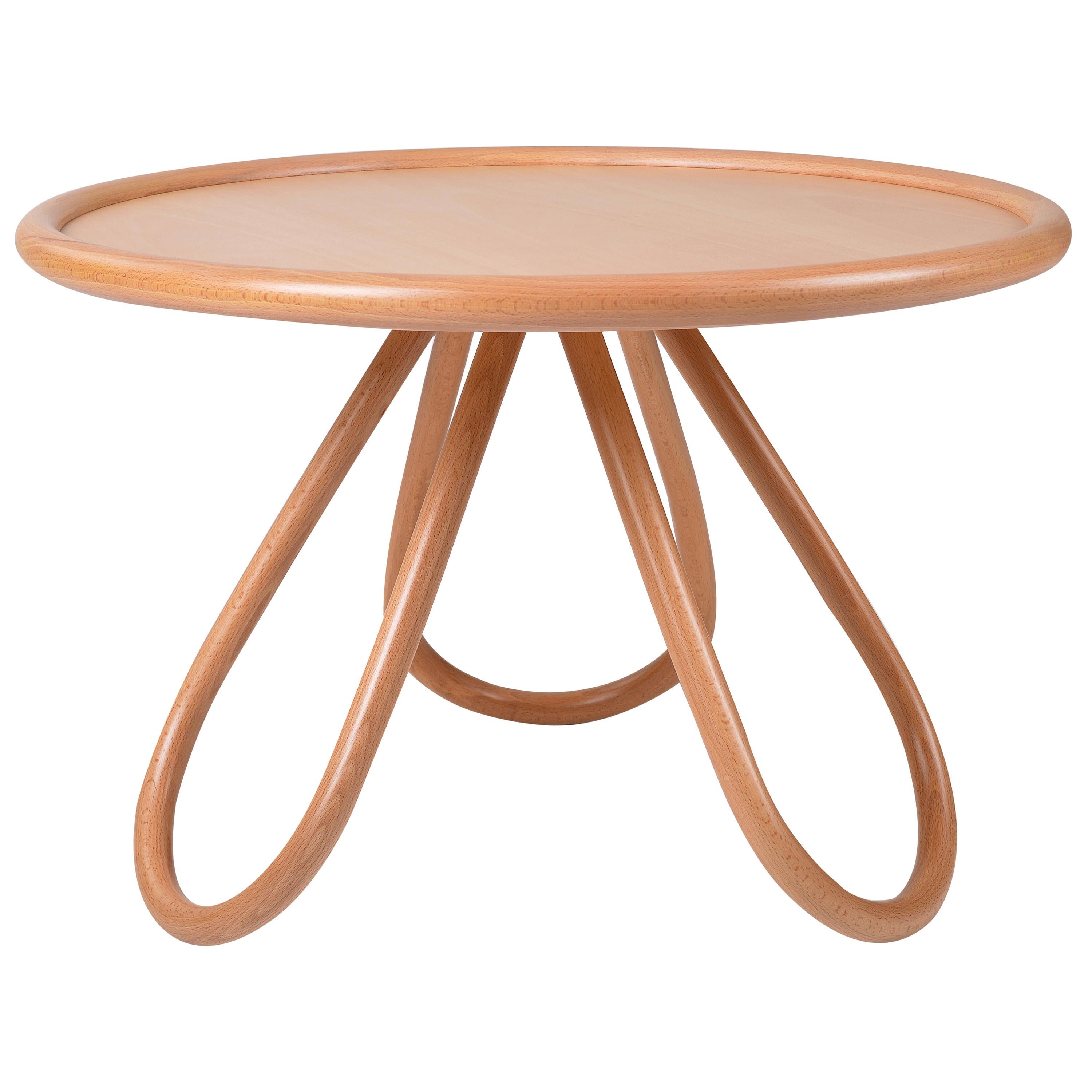 Gebrüder Thonet Vienna GmbH Arch Coffee Table in Beech Wood For Sale