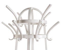 Gebrüder Thonet Vienna GmbH Kolo Moser Wooden Coat Rack in White