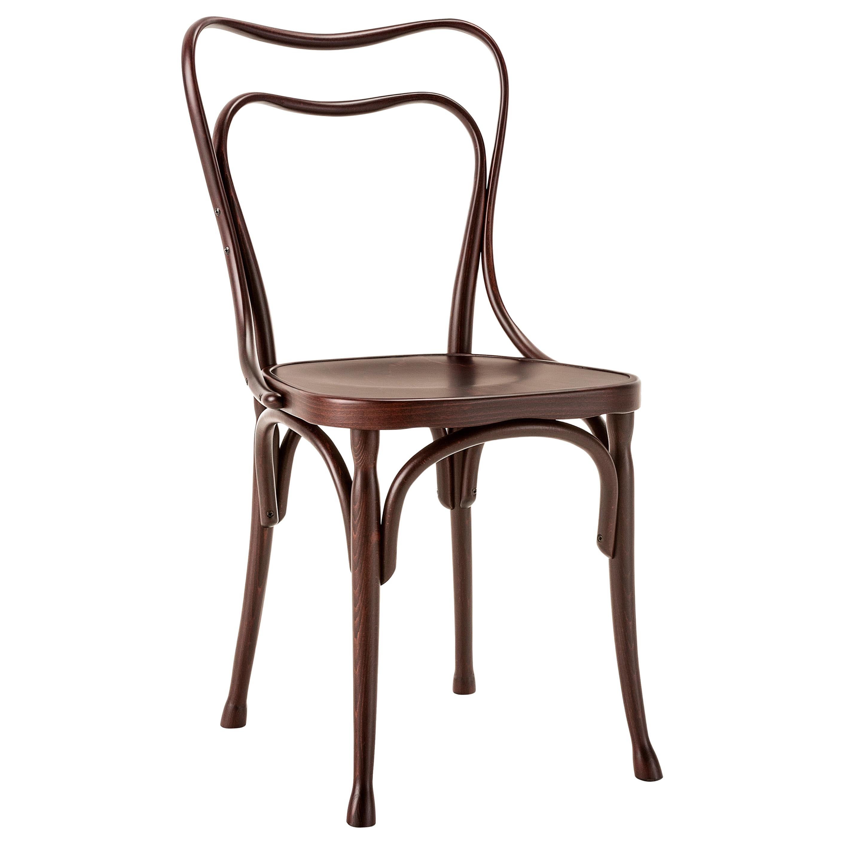 Gebrüder Thonet Vienna GmbH Loos Cafe Museum Chair in Dark Walnut For Sale