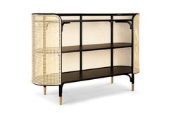 Gebrüder Thonet Vienna GmbH MOS Console in Wood with Brass Feet