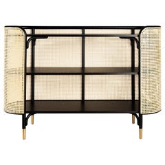 Gebrüder Thonet Vienna GmbH Console MOS in Wood con piedini in ottone