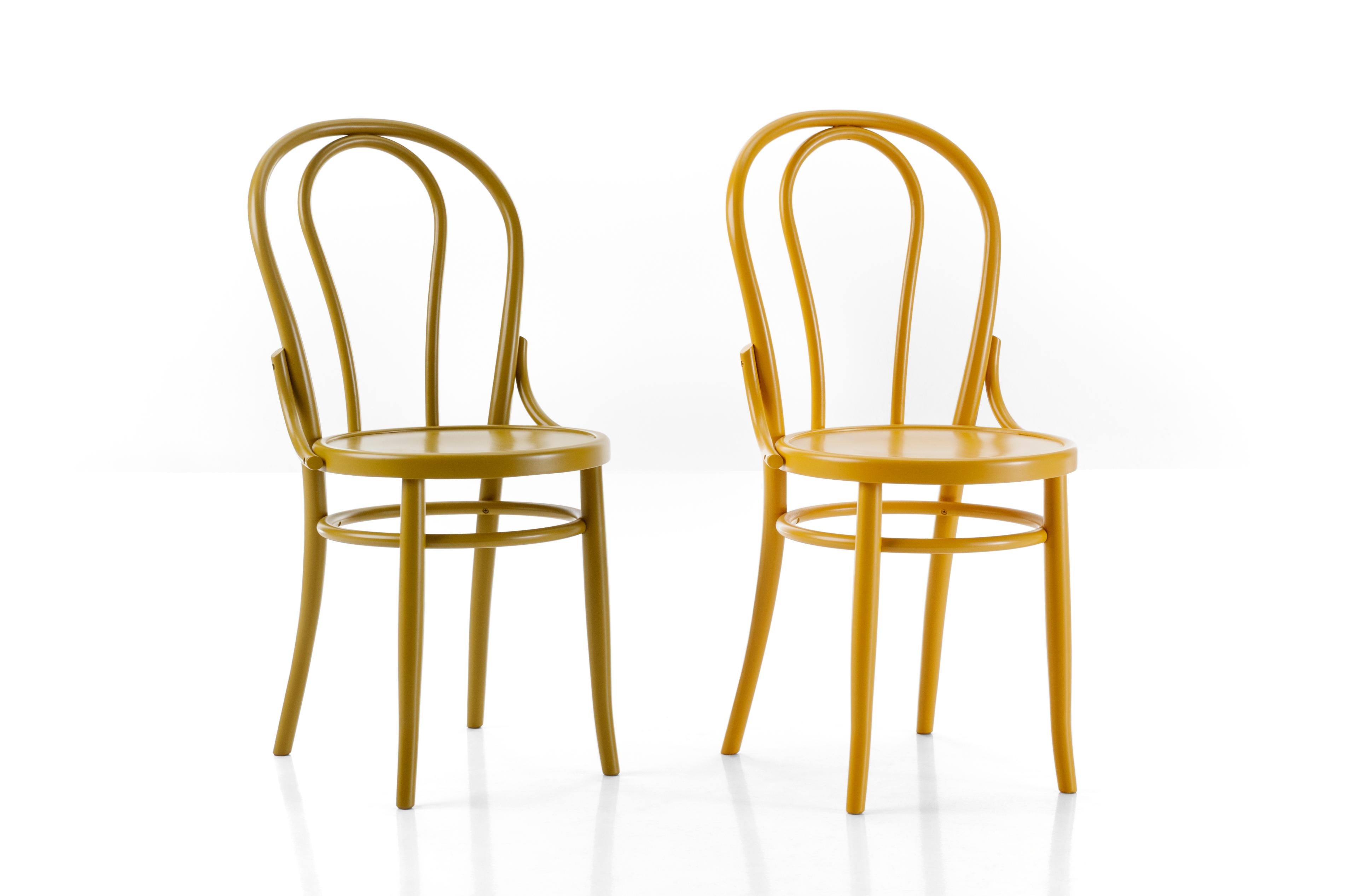 A great classic that made the history of this brand. Conceived by the company during the second half of the nineteenth century to meet the precise needs of practicality, the n°18 is one of the most popular bistro chairs worldwide. The bent element