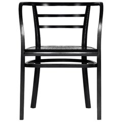 Gebrüder Thonet Vienna GmbH Postsparkasse Chair in Black Lacquered Wood