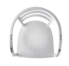 Gebrüder Thonet Vienna GmbH Postsparkasse Chair in White and Aluminium