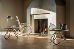 Gebrüder Thonet Vienna GmbH Schaukelstuhl in Beech with Upholsterd Cane