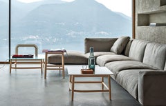 Gebrüder Thonet Vienna GmbH Single Curve Niedriger Tisch B mit Marmorplatte