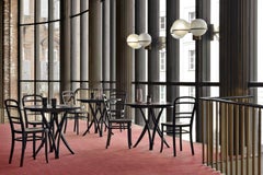 Gebrüder Thonet Vienna GmbH Small Rehbeintisch Coffee Table in Black Lacquer