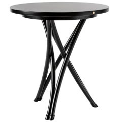 Gebrüder Thonet Vienna GmbH Small Rehbeintisch Coffee Table in Black Lacquer