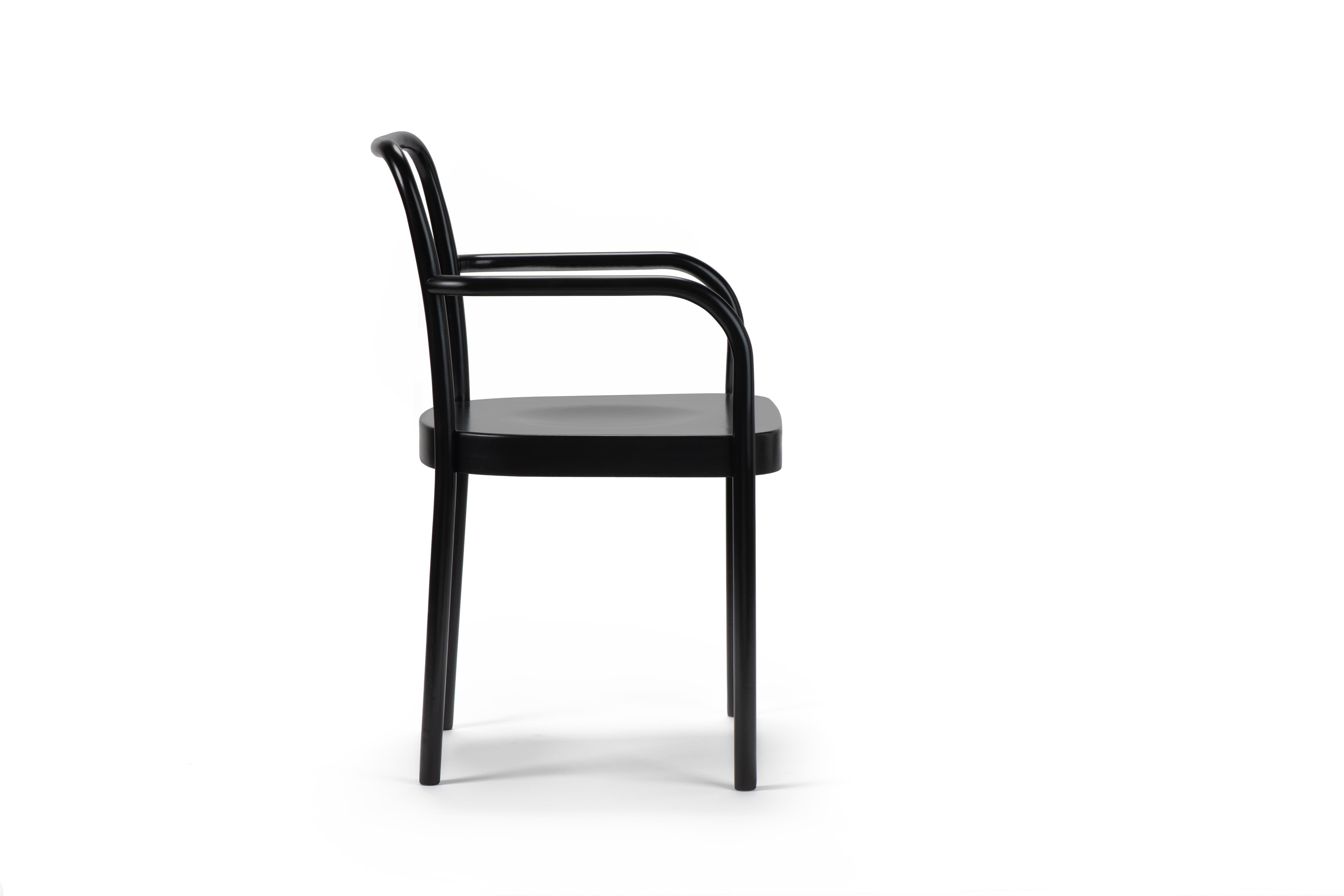Modern Gebrüder Thonet Vienna GmbH Sugiloo Chair in Black Lacquer For Sale