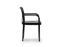 Gebrüder Thonet Vienna GmbH Sedia Sugiloo con schienale in lacca nera