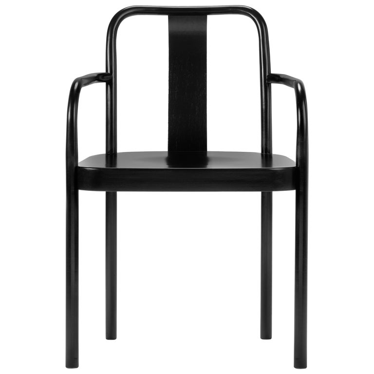 Gebrüder Thonet Vienna GmbH Sugiloo Chair in Black Lacquer in Backrest For Sale
