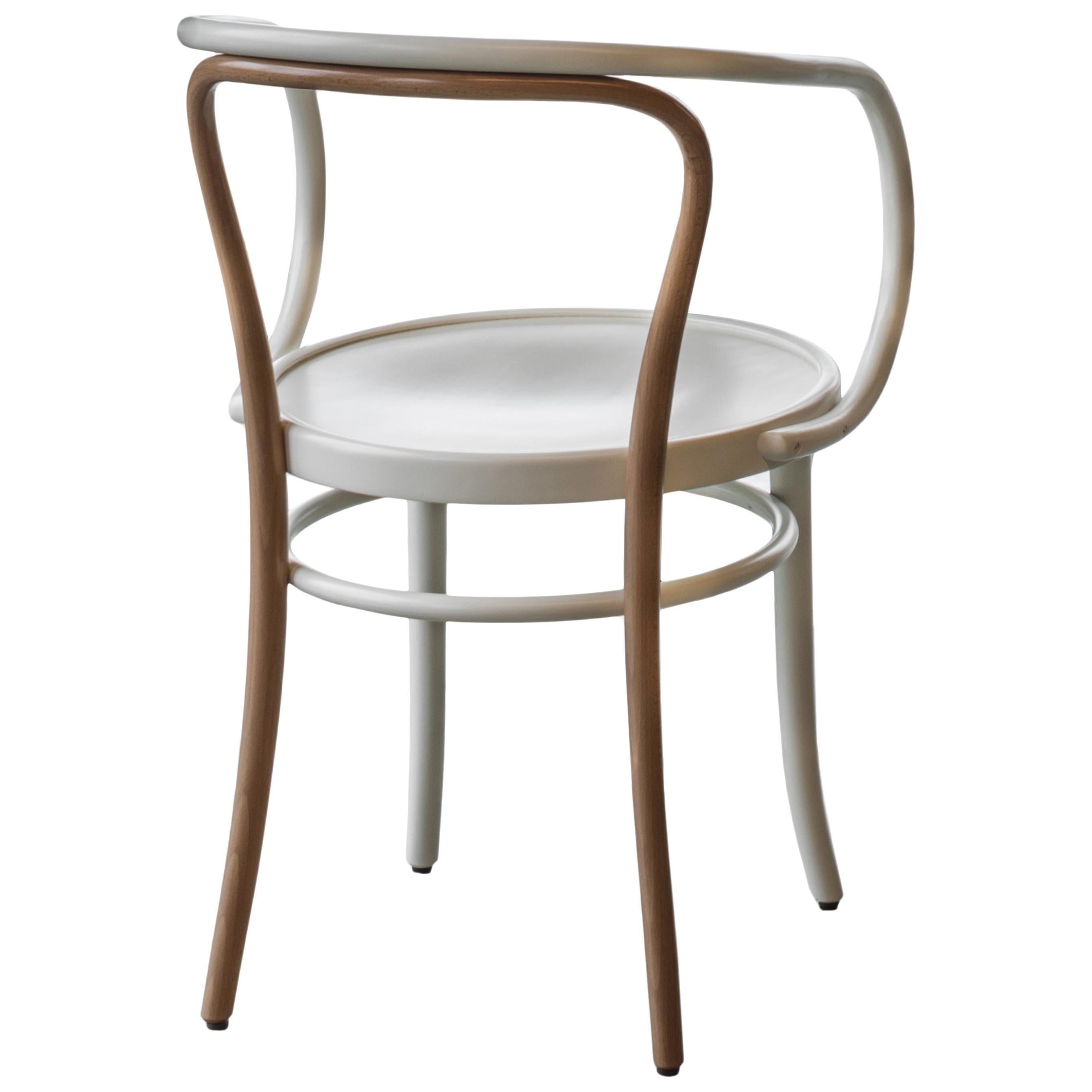 Gebrüder Thonet Vienna GmbH Wiener Stuhl Bicolor Chair in Beech and Pure White For Sale