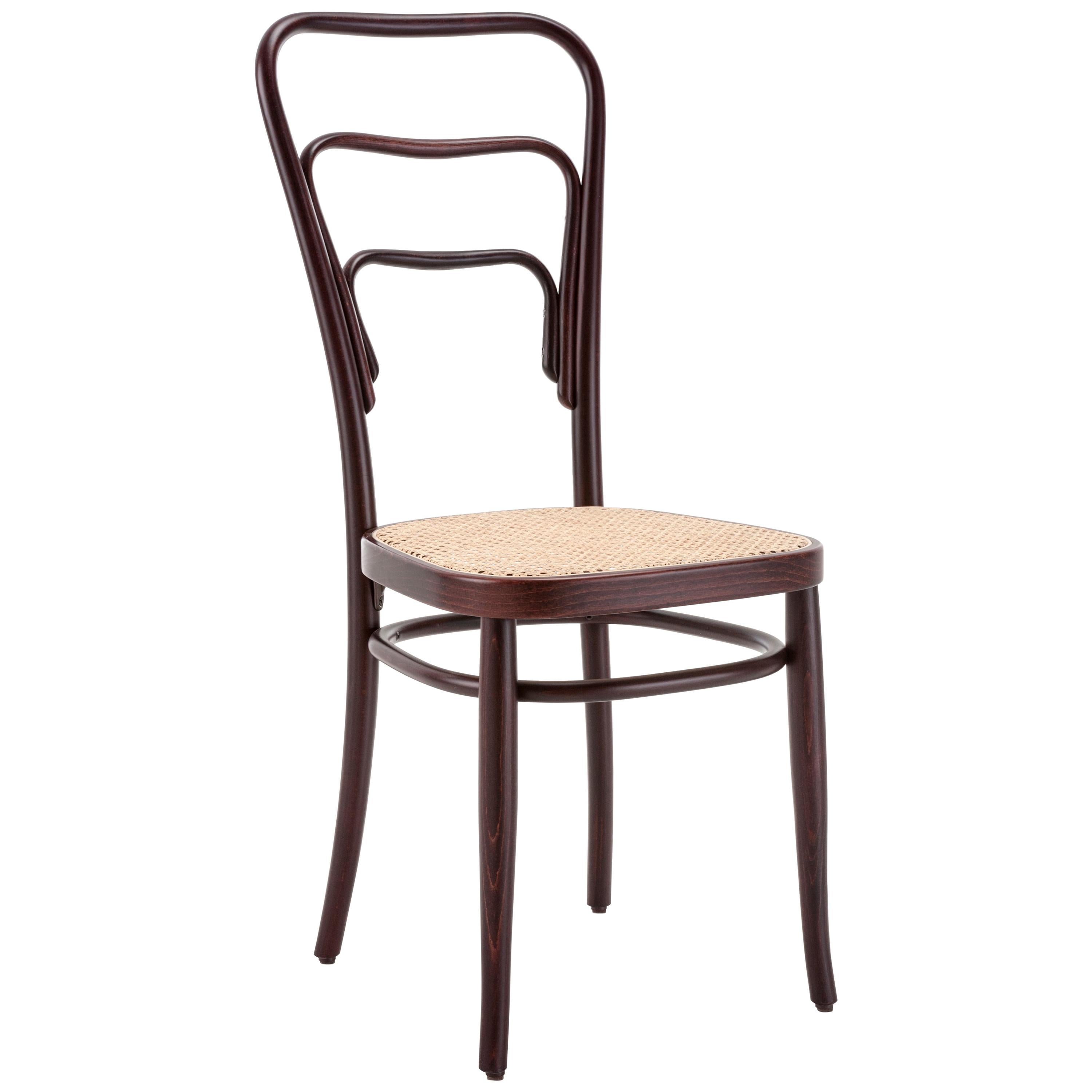 Gebrüder Thonet Vienna GmbH Wiener Vienna 144 Chair in Walnut with Cane Seat For Sale