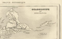Guadeloupe and Dependencies: Mid-19th Century Map from France Pittoresque Series