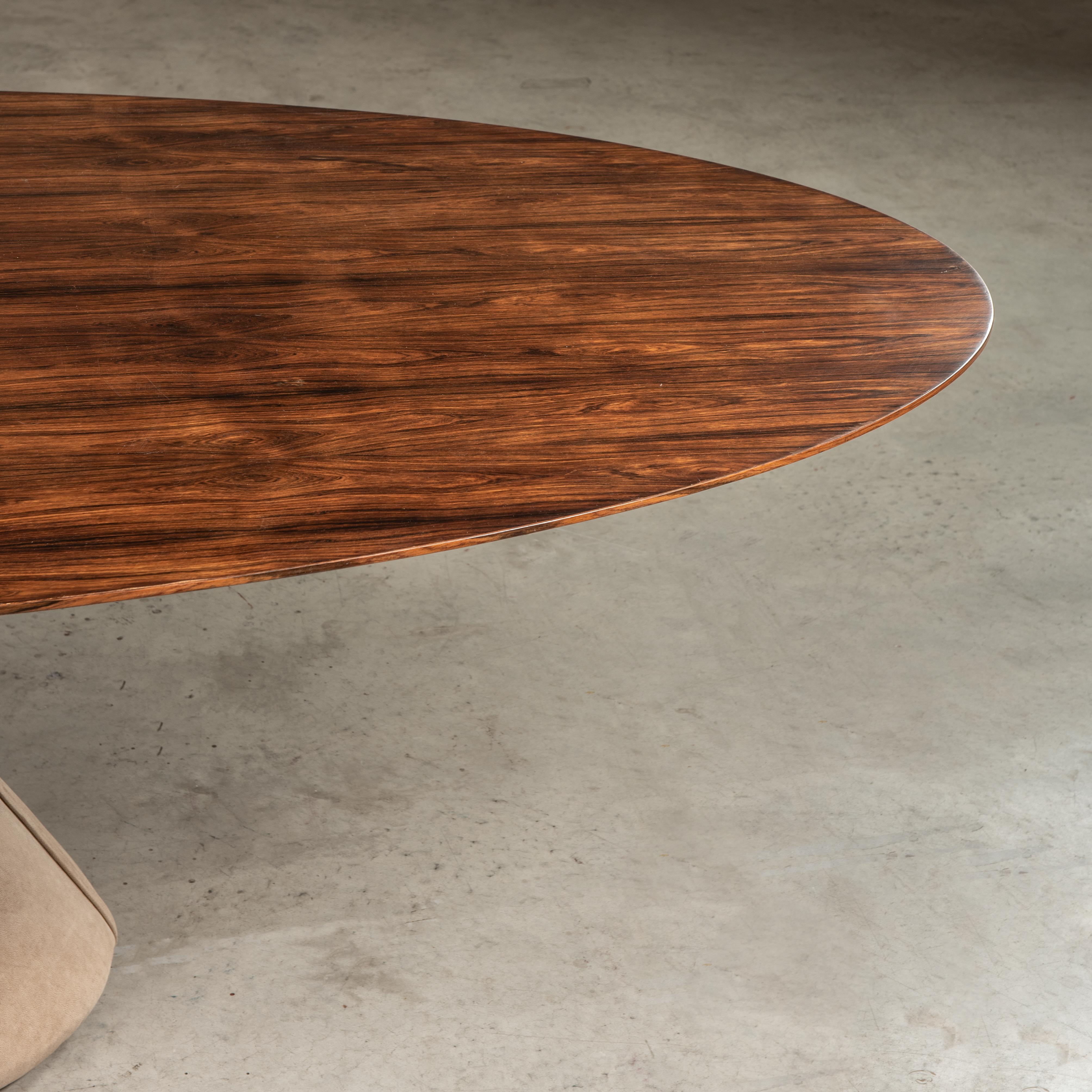 'Guanabara' Dining Table, by Jorge Zalszupin, Brazilian Mid-Century Modern In Good Condition For Sale In Sao Paulo, SP