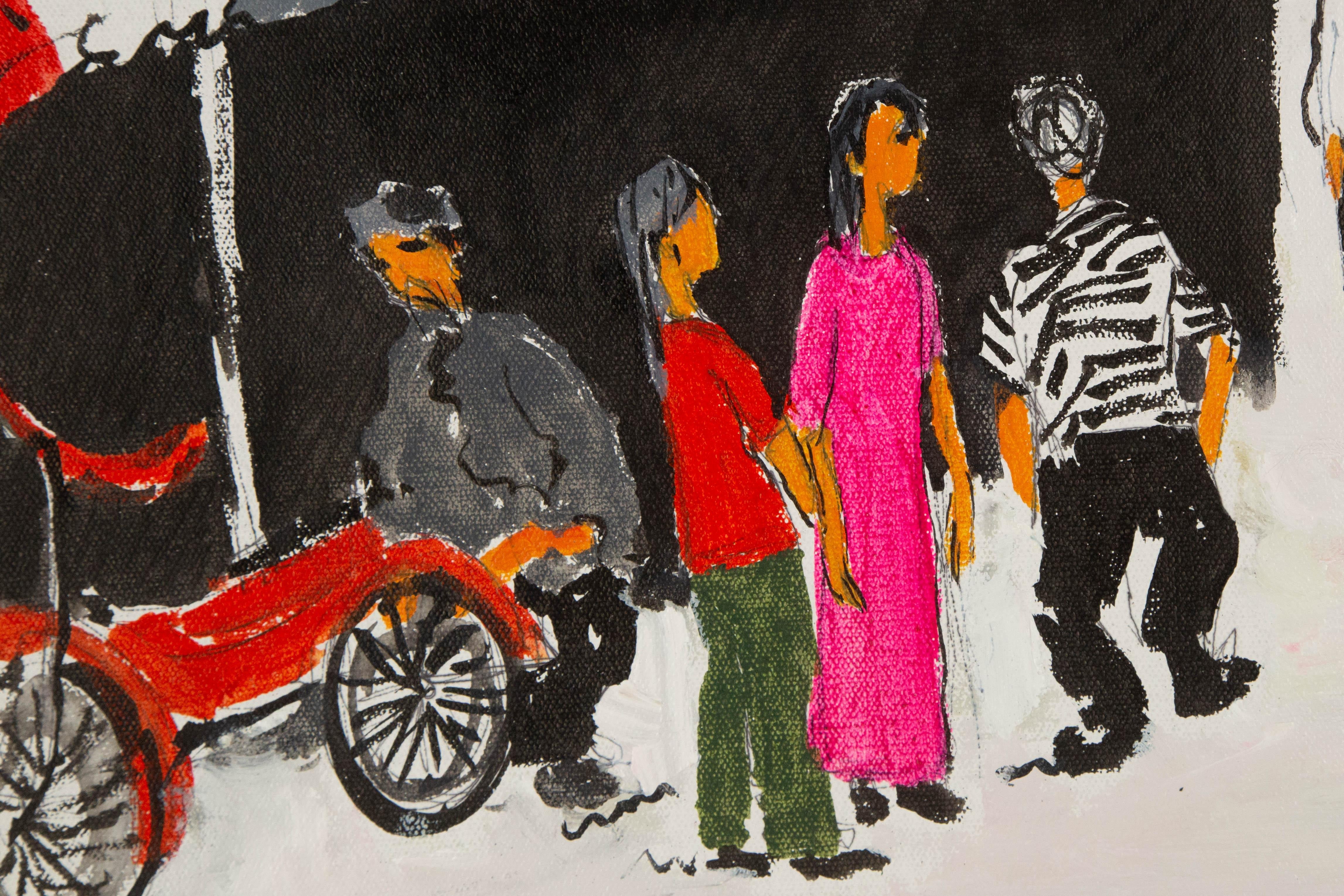 Guangyu Ding Contemporary Original Acrylic On Canvas 