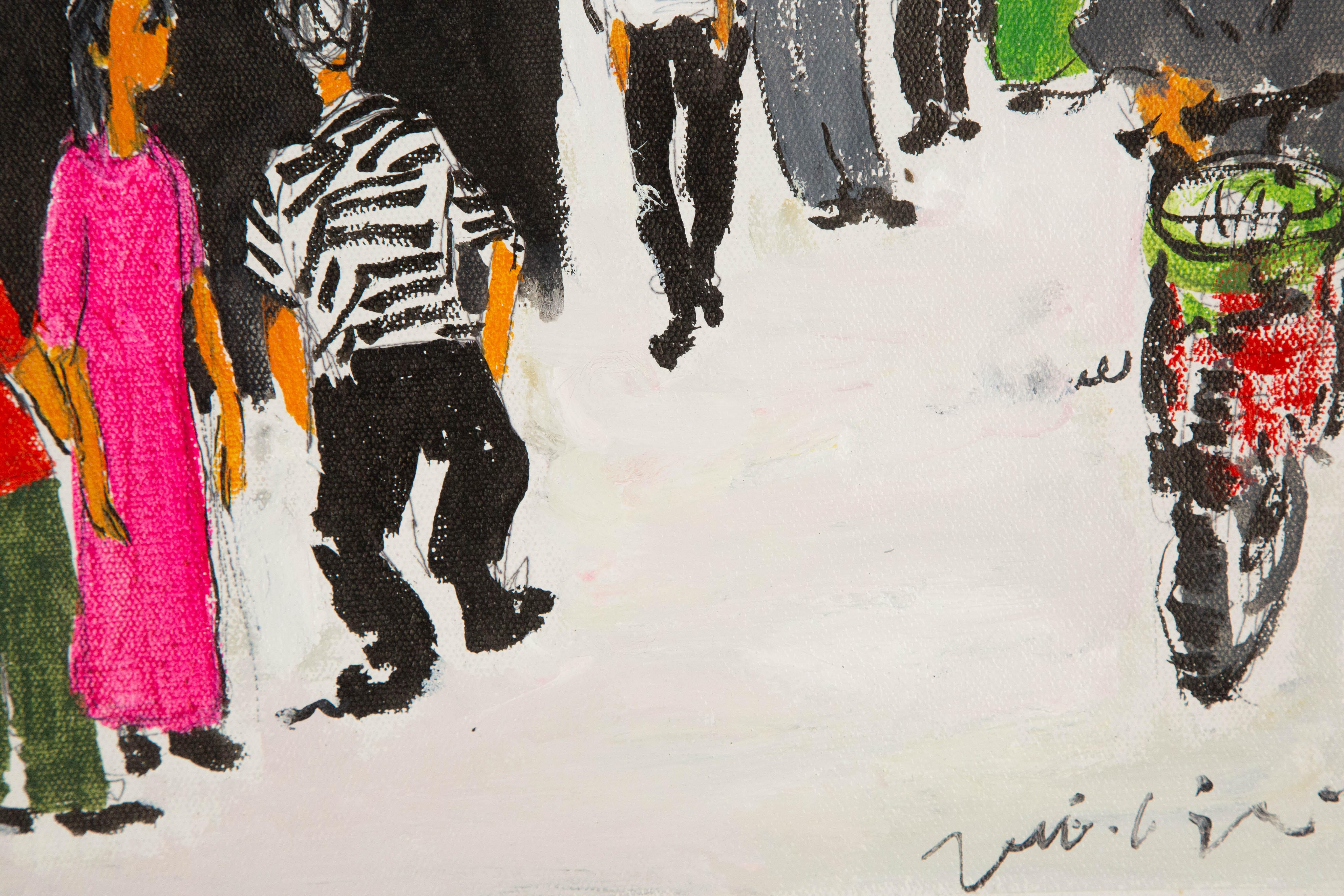 Guangyu Ding Contemporary Original Acrylic On Canvas 
