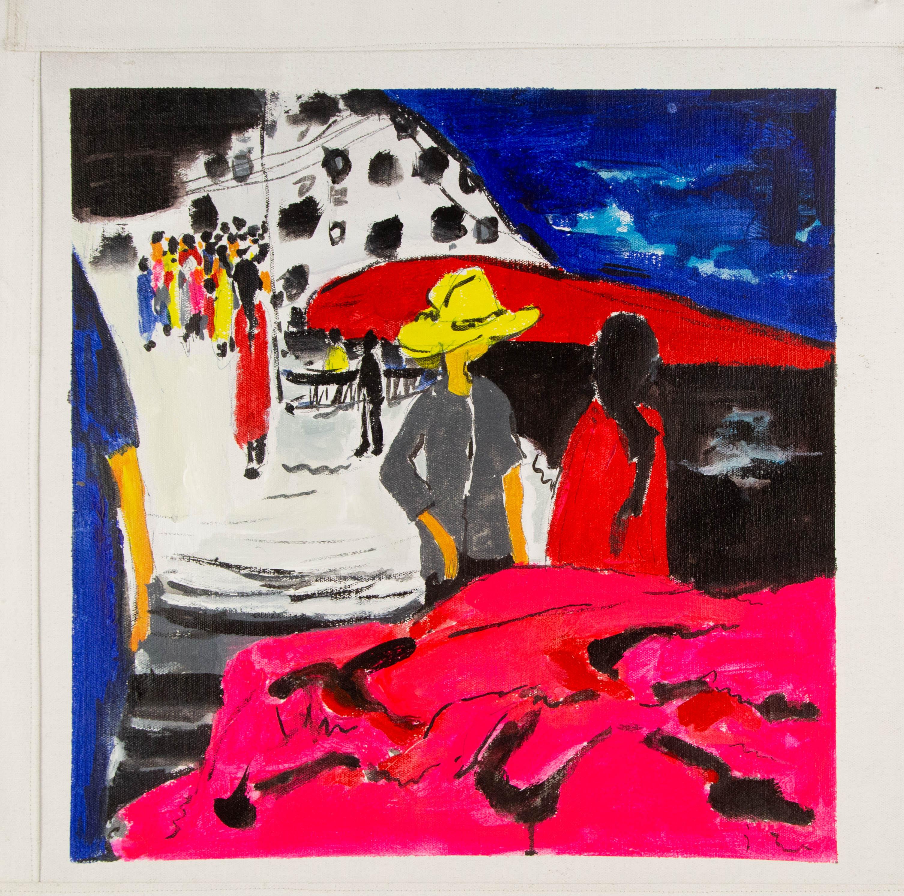 Guangyu Ding Zeitgenössische Original-Acrylmalerei 