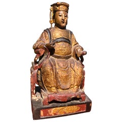 Guanyin Bodhisattva Gilded Wood Carving, Ming Dynasty, China