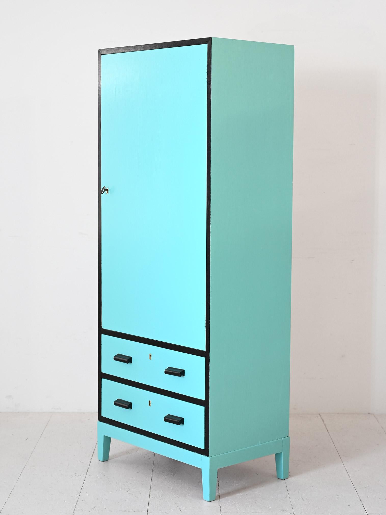 Armoire vintage en bois Bon état - En vente à Brescia, IT