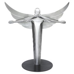 Guardian Angel Sculpture in Inflated Steel by Connor Holland