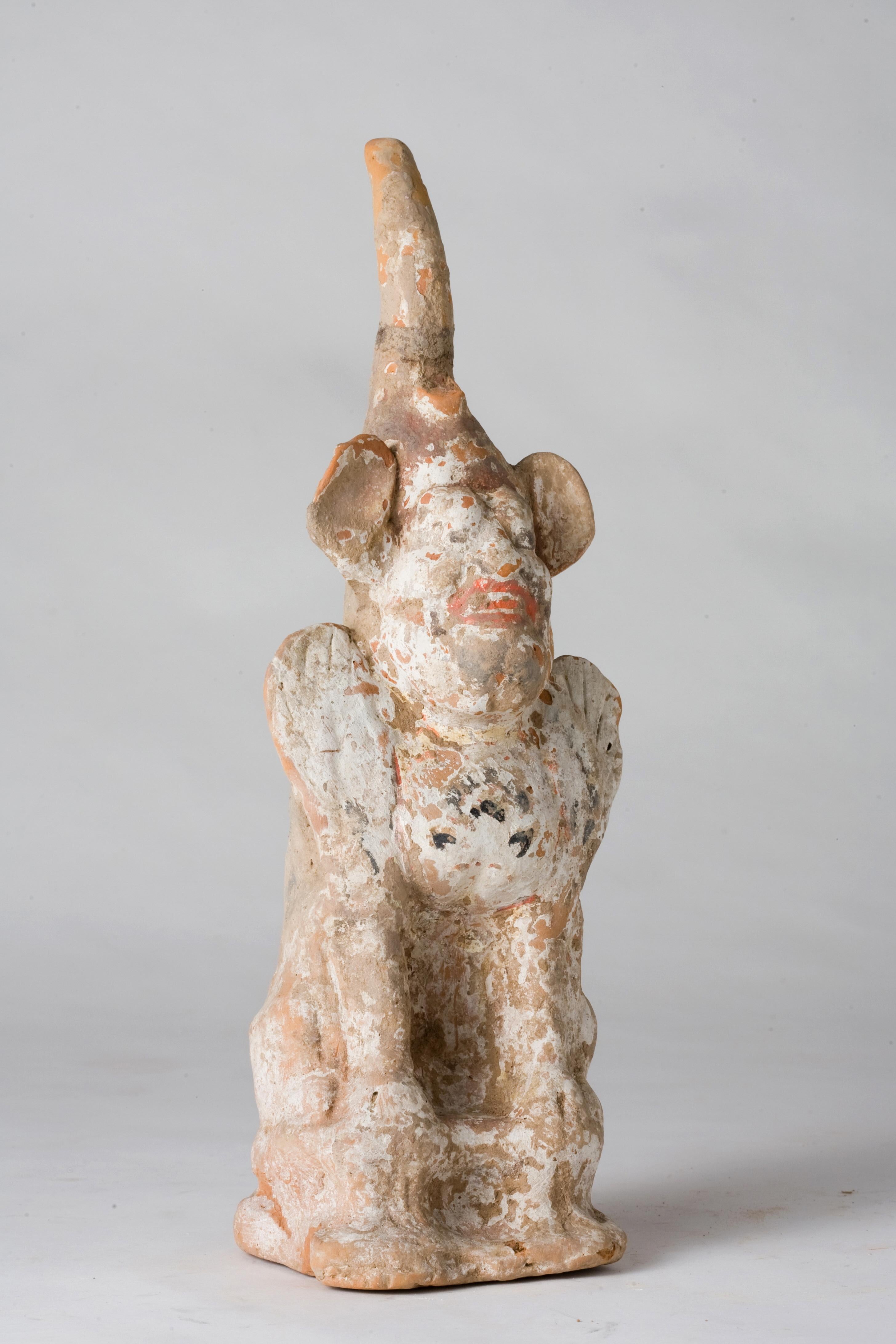 Guardian Official Pottery Figure, Northern Wei-Tang Dynasty For Sale 7