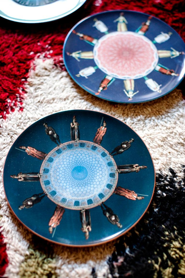 Guards Porcelain Dinner Plate by Vito Nesta for LesOttomans For Sale
