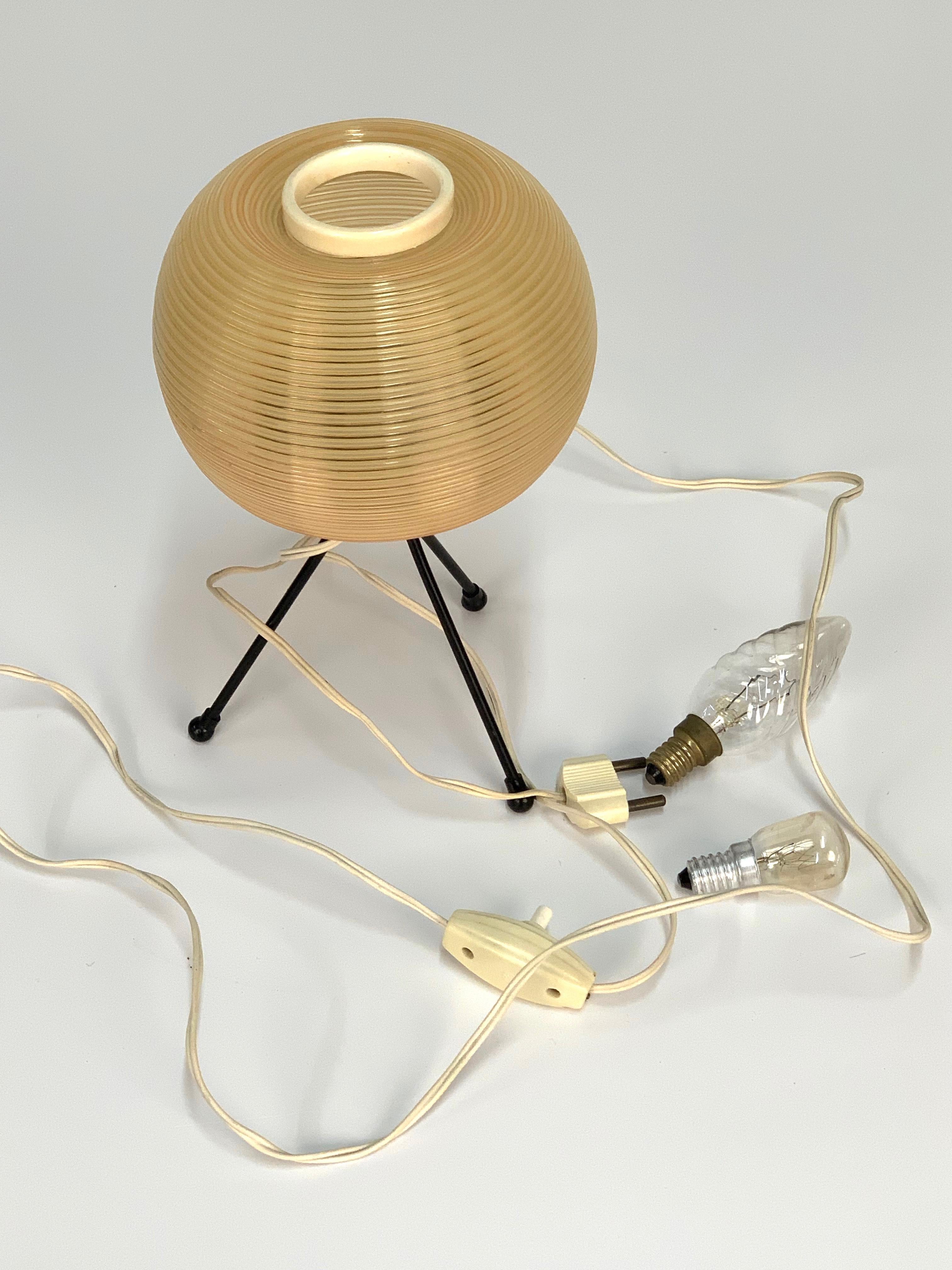 Guariche and Motte Midcentury Rotaflex French Table Lamp for Disderot, 1950s 4