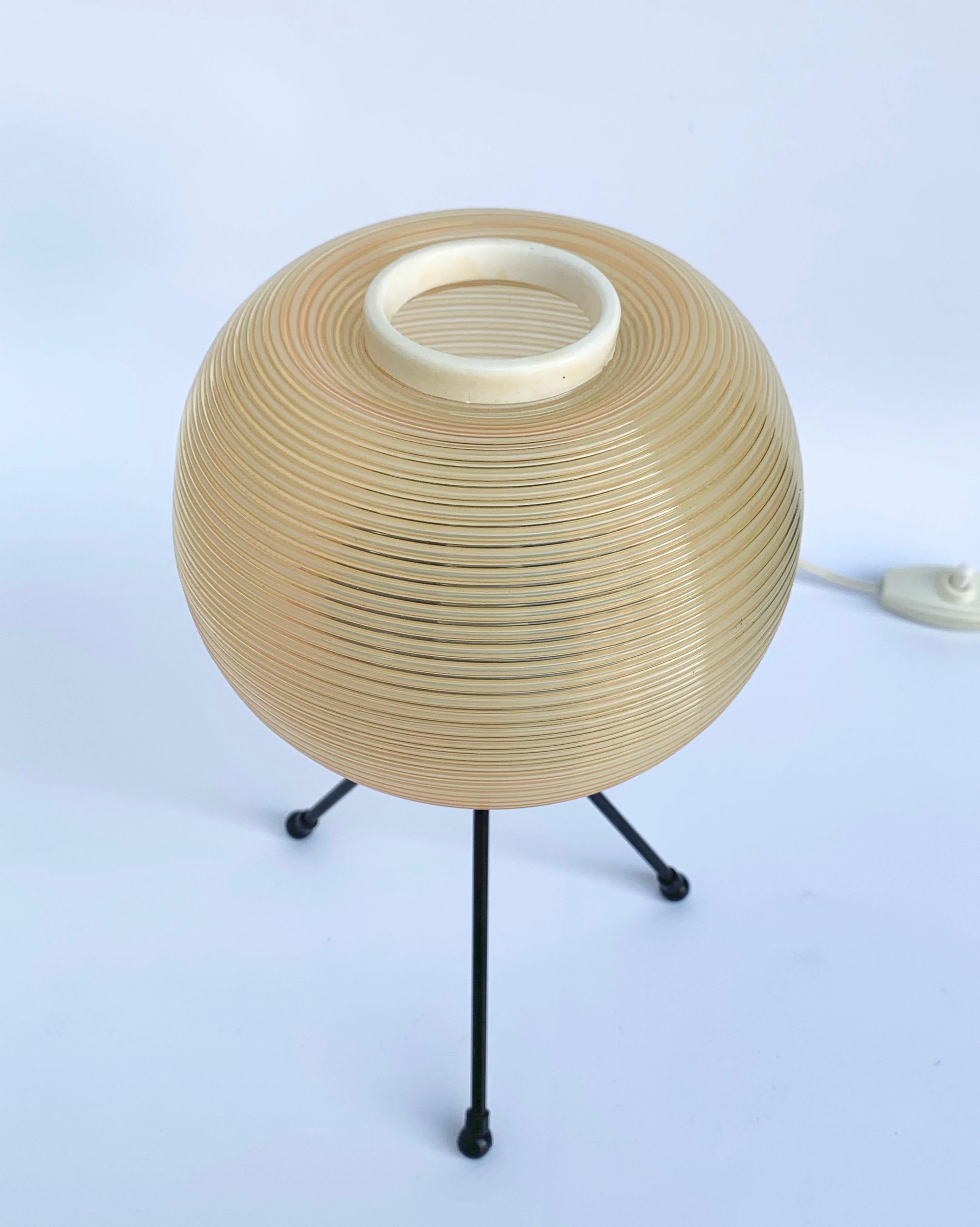 Guariche and Motte Midcentury Rotaflex French Table Lamp for Disderot, 1950s 8