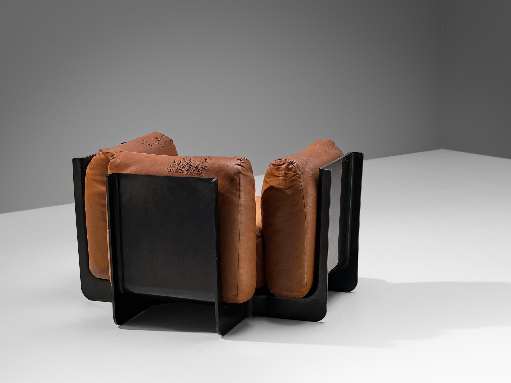 Guarnacci, Padovano & Claudio Vagnoni 'Duna' Lounge Chairs with Ottoman 5