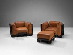 Guarnacci, Padovano & Claudio Vagnoni 'Duna' Lounge Chairs with Ottoman
