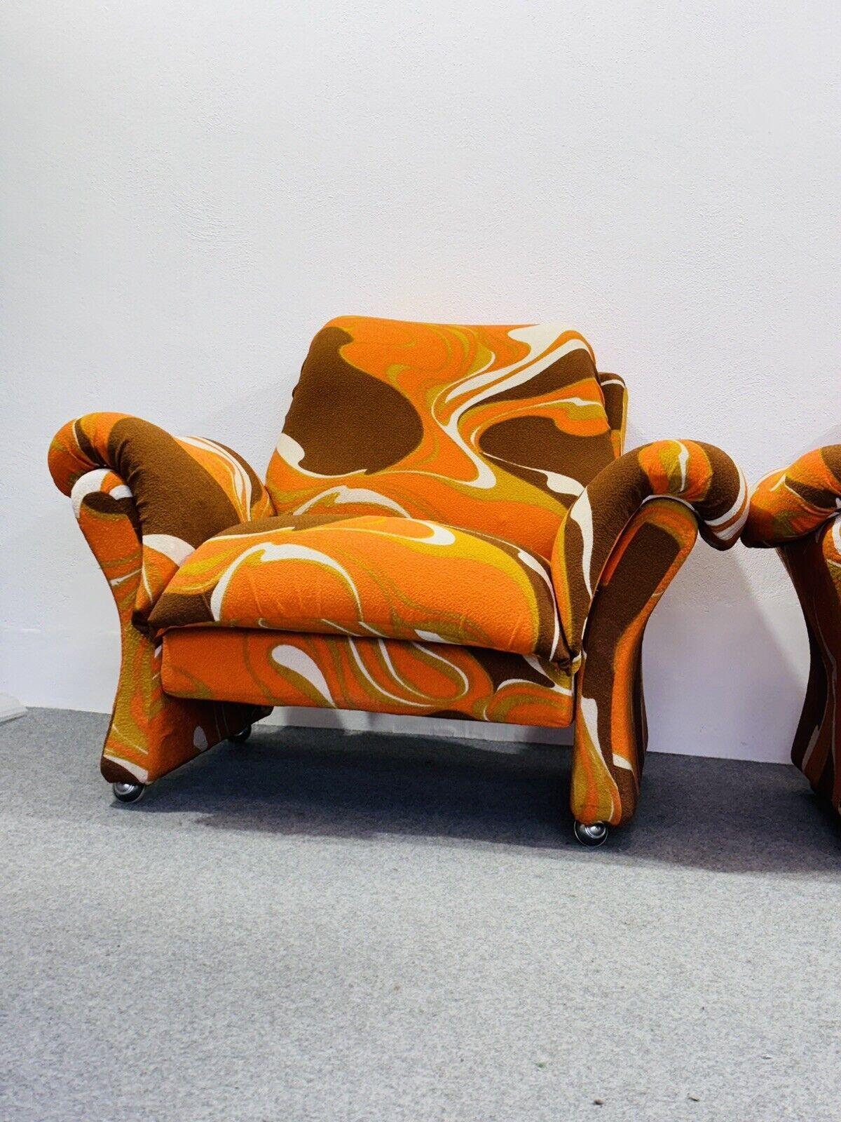 Guarnacci Padovano & Vagnoni Coppia Di Poltrone 1P Mod.Ionica Space Age Design For Sale 2