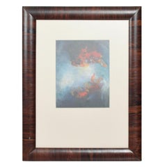 Guatemala Abstract Oil Painting Rosewood Frame