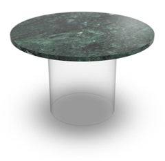 21st Century Guatemala Green Marble Coffee Table with two Wireless Charger