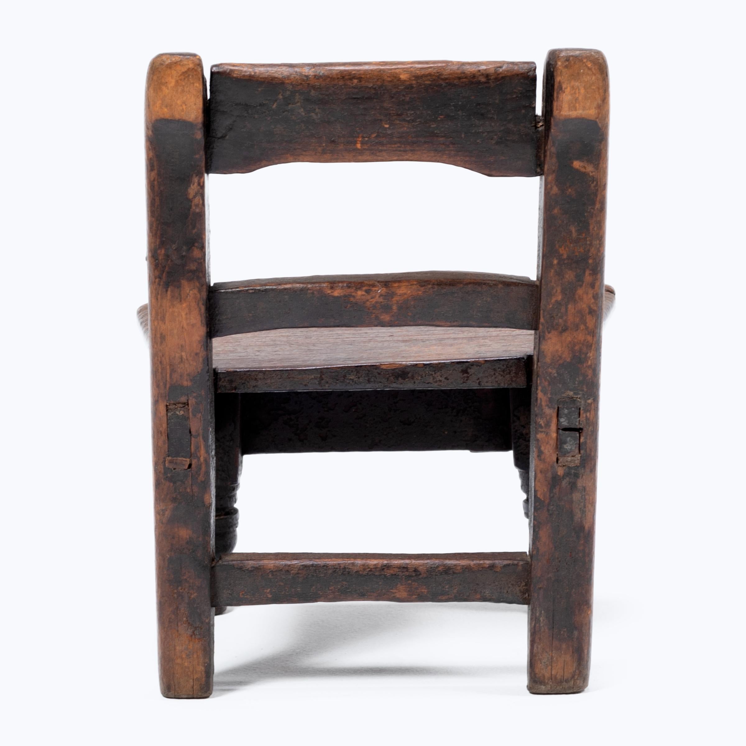 Guatemalan Child's Chair, circa 1900 In Good Condition For Sale In Chicago, IL