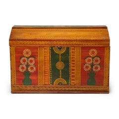 Coffre peint à la main au Guatemala