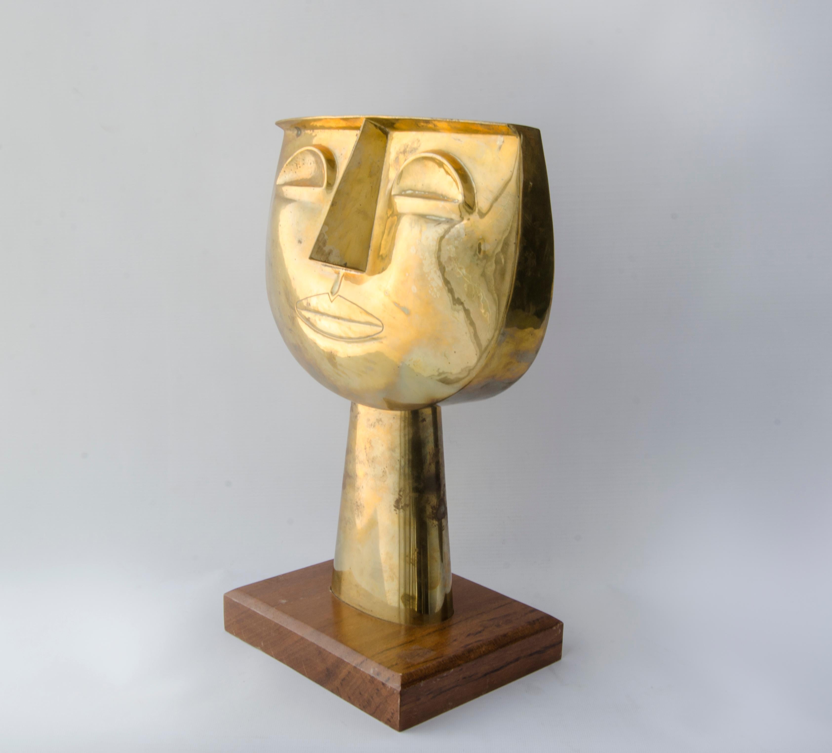 Moderne Guayasamin 'tete bronce' Artiste : Oswaldo Guayasamin