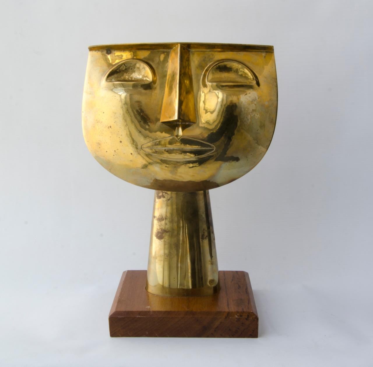 Centraméricain Guayasamin 'tete bronce' Artiste : Oswaldo Guayasamin
