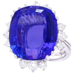 Gubelin 15 Carat Tanzanite Ring