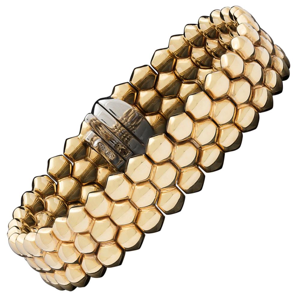 Gubelin 18 Karat Gold Strap Bracelet