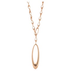 Gubelin 18 Karat Rose Gold 0.70 Carat Diamond Adjustable Pendant Chain Necklace