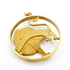 Gübelin 18 Karat Yellow Gold Leo Astrology Zodiac Pendant/Charm